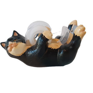 mcm Happy kitten tape dispenser in ceramic